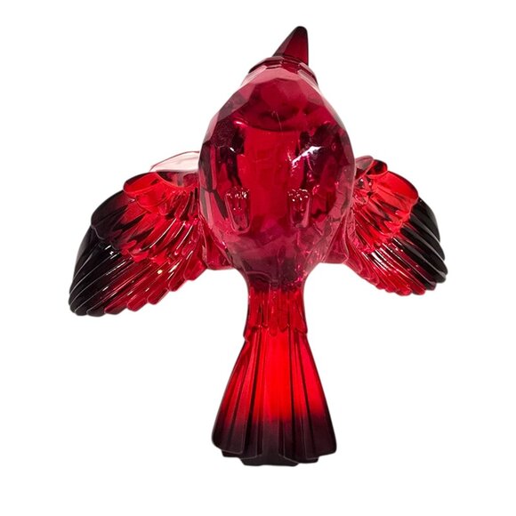 Cardinal Ornament Red Acrylic Bird Always Near Lost Loved One Grief Enesco Xmas - Picture 10 of 14